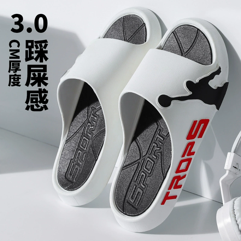 [Прямые продажи с фабрики] Мужские тапочки для летней верхней одежды, модные износостойкие модные домашние тапочки на толстой подошве для мужчин оптом