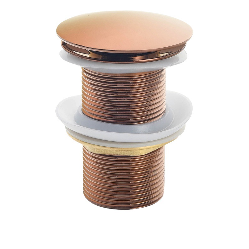 Aleación de zinc de acero inoxidable de cobre cuenca rebote escurridor lavabo escurridor G1 1/4"