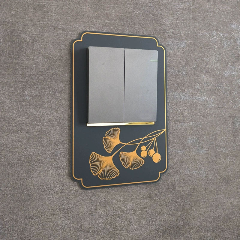 Акриловая крышка переключателя, защитная крышка, наклейка на стену, декоративная рамка для розетки, украшение в стиле лайт-люкс
