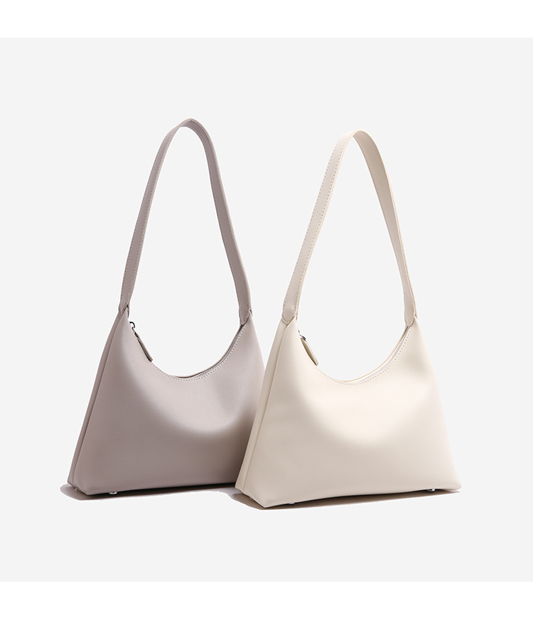 546g Weight Sewing Thread Fashion Element Zipper Closure Type Single Shoulder Strap Strap Type Underarm Bag Bags Type Holiday, Daily Occasion PU Material Women's Backpack Backpack Solid Color Pattern All Seasons Season Women's Gender Basic Style Dumpling Shape Shape Women's PU Solid Color Basic Sewing Thread Dumpling Shape Zipper Underarm Bag 4