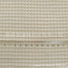 现货供应涤棉6535 210g270g华夫格蜂巢布 用于床品 箱包 床垫面料
