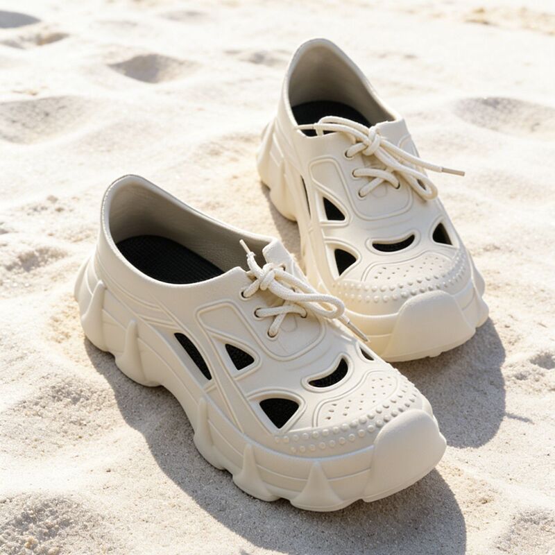 2025 Spring/Summer New Croc Shoes Eva Non-Slip Casual Versatile Men's Beach Shoes Sports Trendy River Tracing Shoes