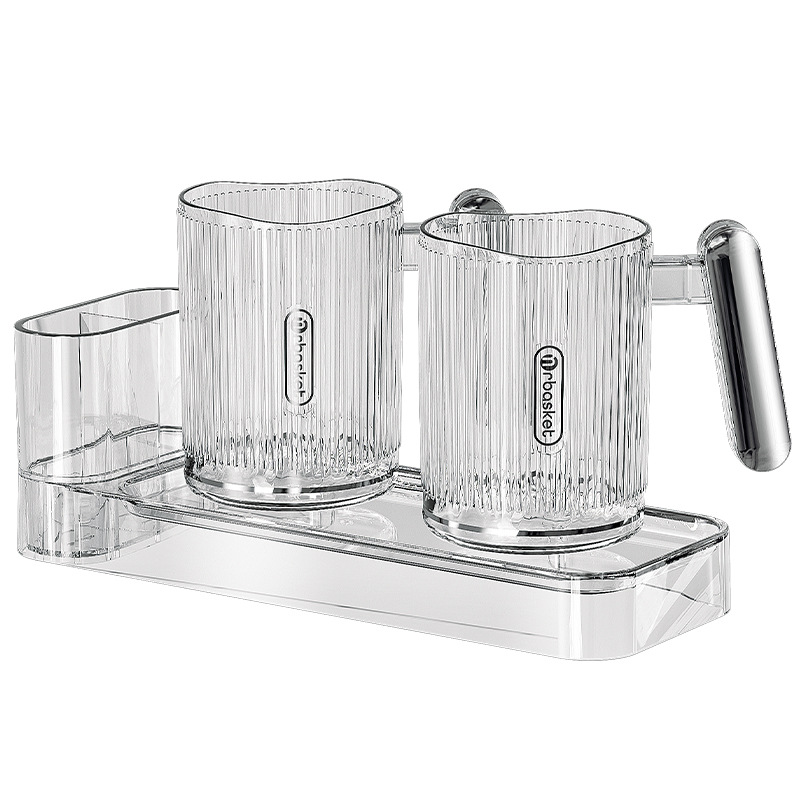 Luz de lujo enjuague bucal Copa pareja cepillo de dientes taza de cepillo de dientes de aspecto alto taza de lavado taza traje cepillo de dientes taza de cepillo de dientes