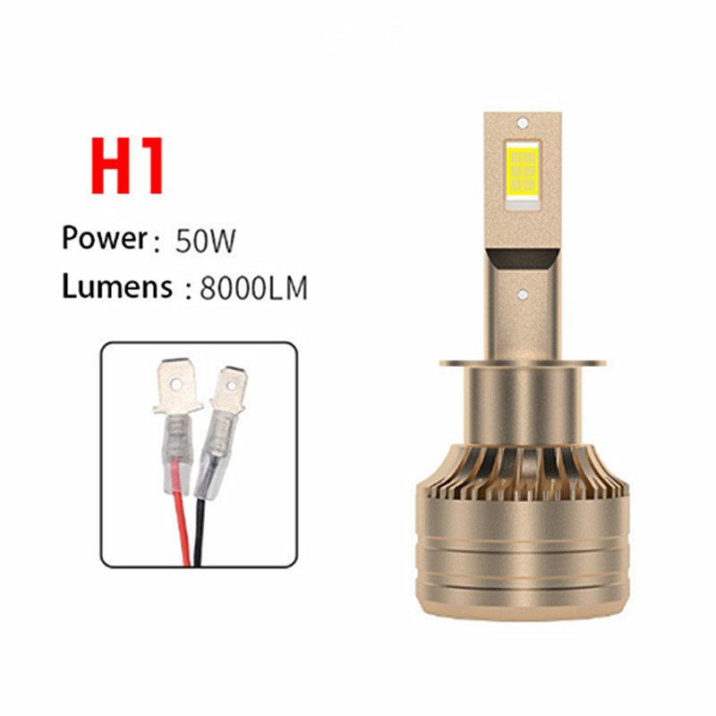 H1 H3 H7 faro LED del automóvil bombilla láser ultra brillante H4 lente de teleproximación convertida en faro image 1