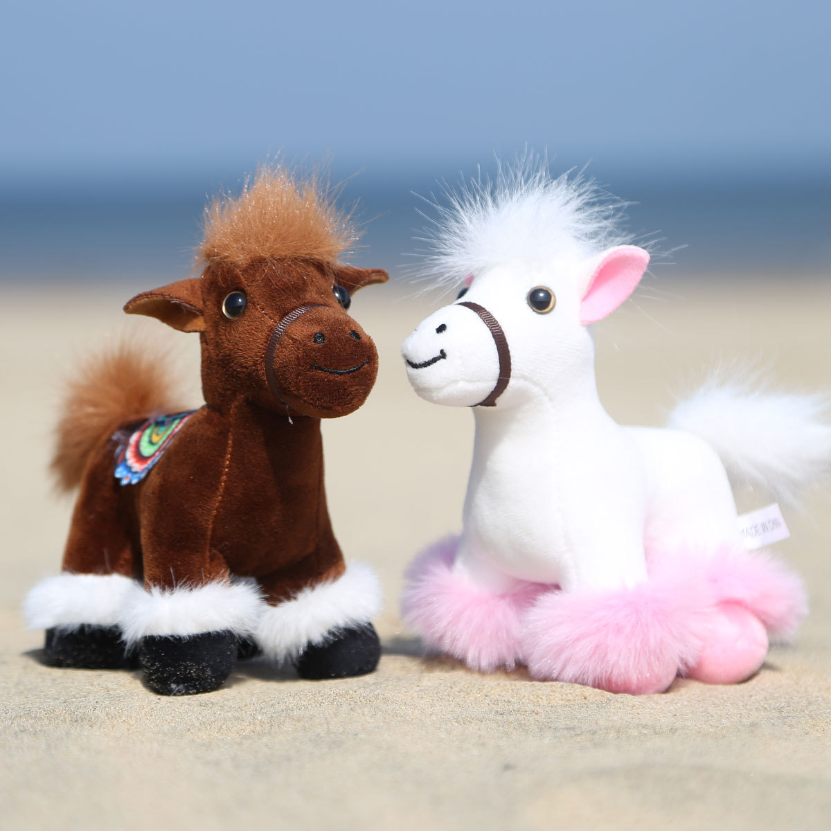 可爱仿真小马公仔挂件钥匙扣玩偶饰品女生礼物背包挂饰布娃娃批发