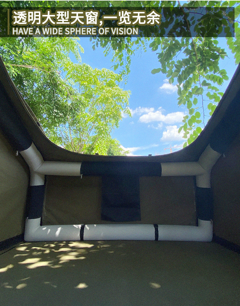 Jituo new outdoor camping inflatable roof tent mountaineering camping car tent portable inflatable tent