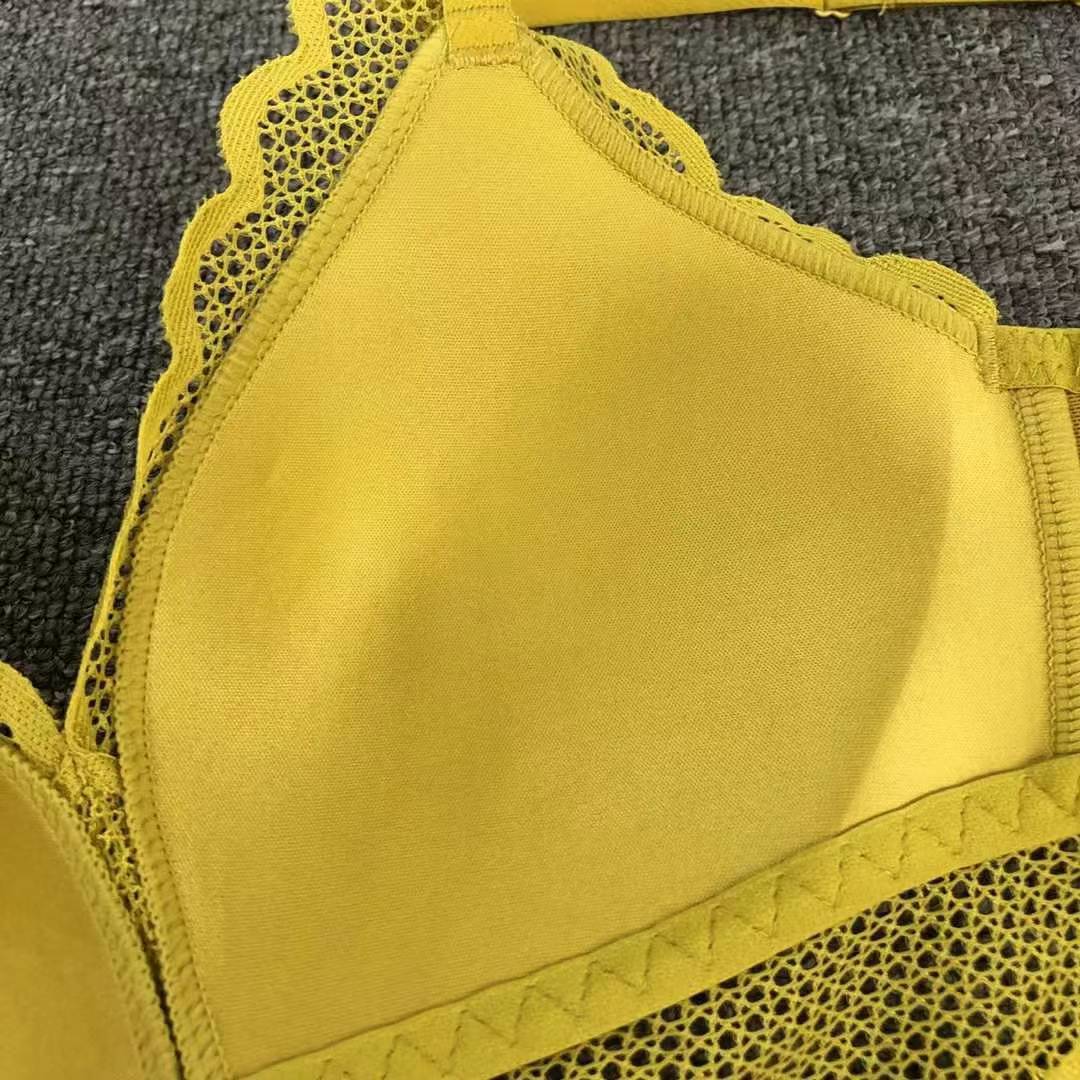 Bra de encaje del sudeste asiático, ropa interior de mujer, bra de copa triangular francesa, verano sin anillo de acero, copa delgada, algodón sexy y cómodo para la piel image 6