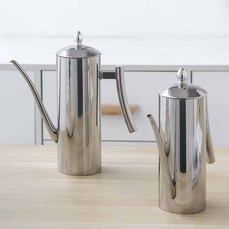 M & 304 из нержавеющей стали масляный горшок кухня с крышкой масляный бак бутылка противопротечного масла бытовая бутылка масла большой емкости бутылка душивого масла уксус