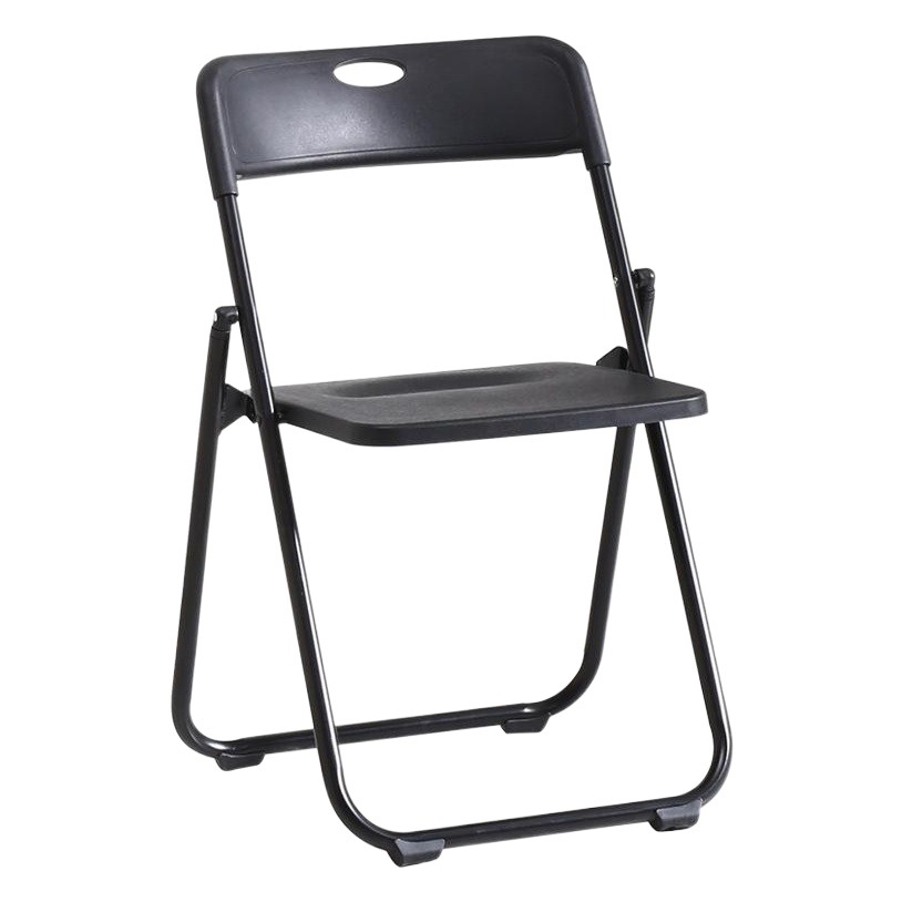 Silla plegable de plástico multifuncional, portátil para oficina, reuniones, capacitación, ordenador y uso en el hogar