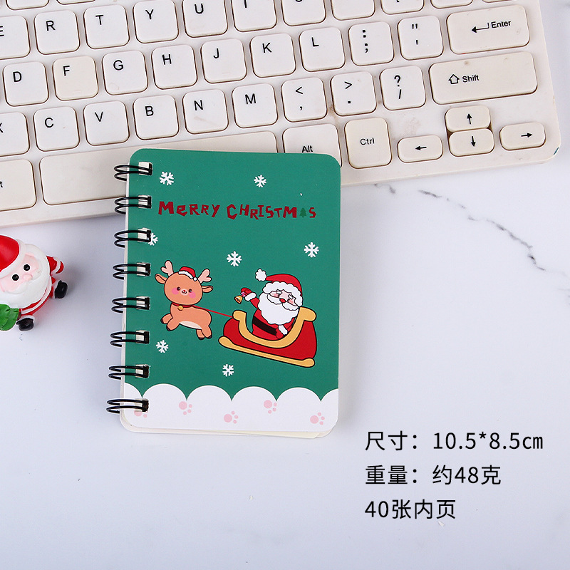 A7クリスマス横転コイル本学生携帯ポケットノート事務メモ帳日記帳クリスマスプレゼント|undefined