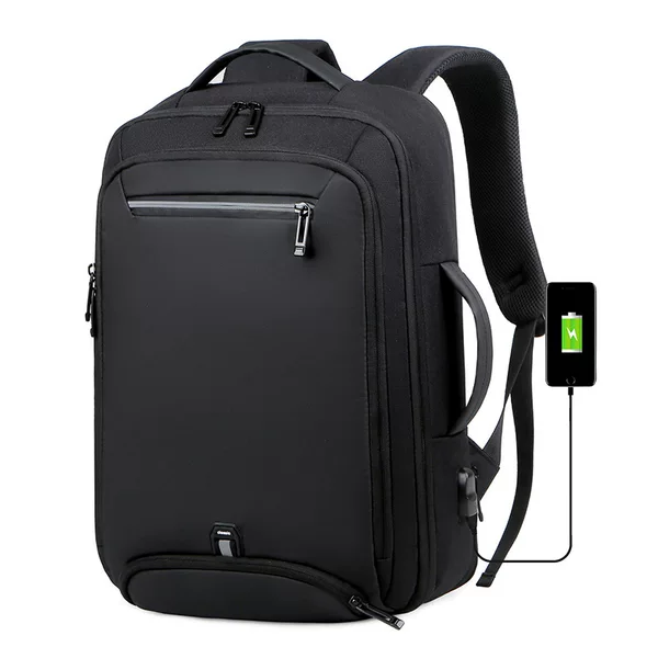 Business Casual Computer Backpack Expansion Expansion Business Trip Travel Commuting Waterproof Charging Dual-Use Student Backpack