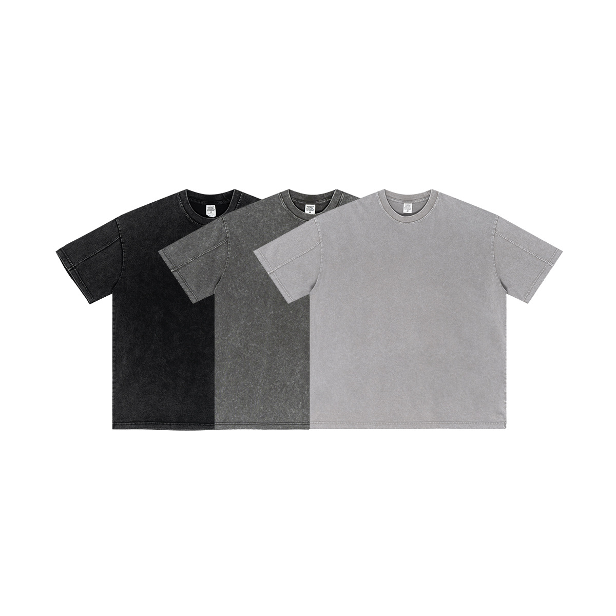Be Hombres| 2025 verano retrógrado nostálgico tela de doble hilo camiseta de manga corta para hombres suelta gran blusa de manga de costura image 6