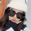 Tide, sunglasses, fashionable retro trend glasses solar-powered, Korean style, 2022 collection, internet celebrity