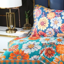 八层纯棉纱布枕巾一对装单人家用双面两用加厚防滑枕头巾