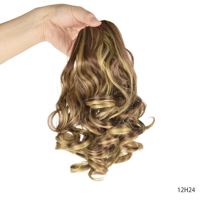 Wavy Synthetic Ponytail With Drawstring Natural Look Hairpiece_voghion.com