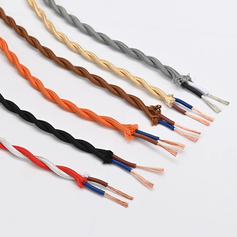 Woven lights, ceiling lamp, retro power cable, wholesale, handmade