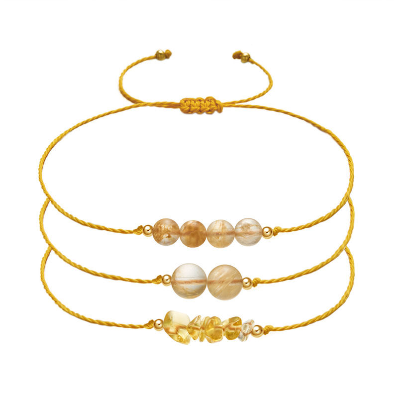 12g Weight Bracelets Classification 1 Set Quantity Daily Occasion natural stone Material Geometric Pattern Unisex Gender Beaded, Braid Design Simple Style Style Simple Style Geometric Natural Stone Bracelets In Bulk 4