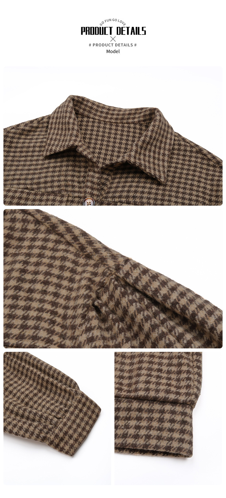 Women's Jacket Casual Plaid Lapel Autumn Coat For Women_voghion.com