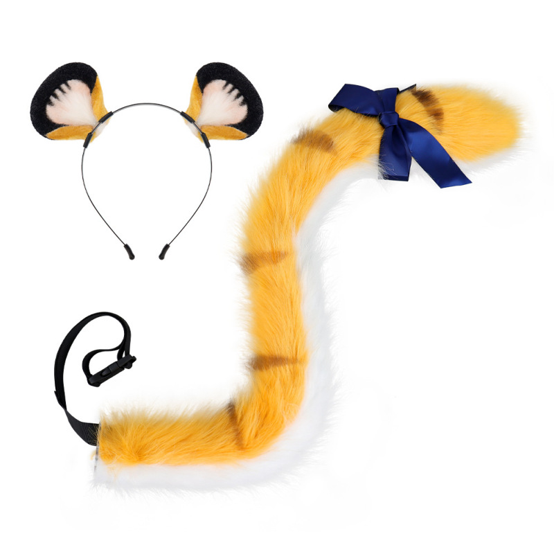 Jufufu コスプレスーツゼロぬいぐるみ獣耳ヘッドバンド蝶結び獣尾コミコン小道具アクセサリー|undefined
