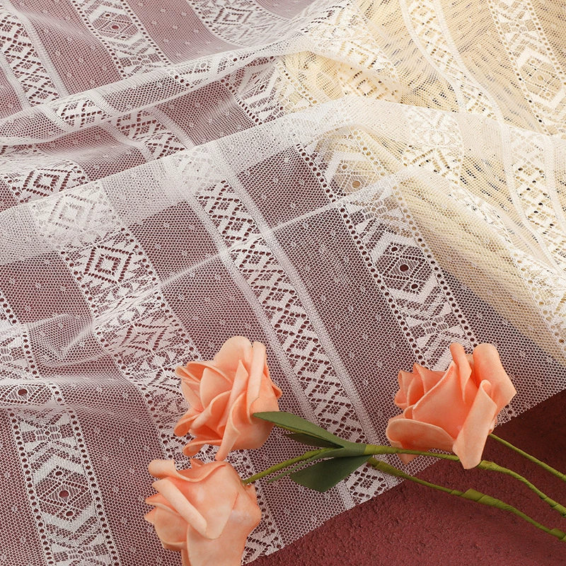 Полая кружевная ткань Французская мода Кружевная ткань свадебное платье одежда Кружевная ткань Кружевные аксессуары