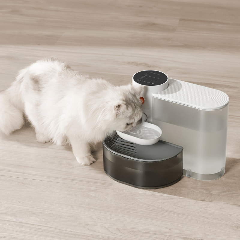 2026 nuevo trazado transfronterizo de bebedor de agua para gatos de mascota 3L de gran capacidad sin material de filtración