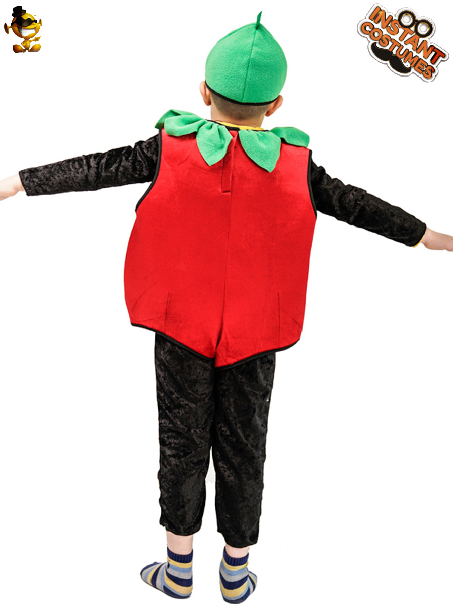 Niños parodia fresa traje de Halloween carnaval fiesta traje fresa etapa
