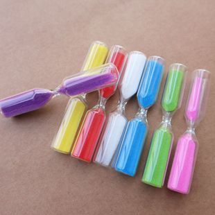 Chronograph Straight Tube Glass Hourglass with Customizable Diameter, Colorful Small Glass Bottle Wholesale, Mini Creative Design