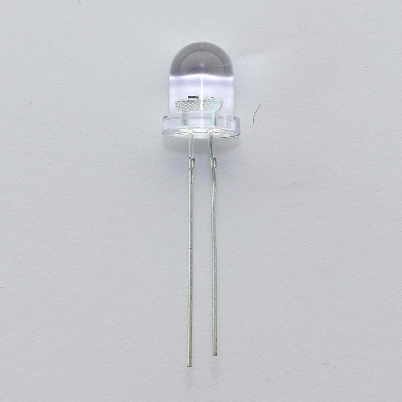 F8草帽0.5W白光灯珠 8MM草帽0.75W白灯F10圆头大功率白光灯珠|undefined