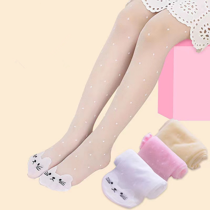 Children's Silk Stockings Summer Thin Children's Pantyhose Cute Toe Cat Jacquard Girl Breathable Summer Anti-mosquito Silk Stockings Children's Silk Stockings Summer Thin Children's Pantyhose Cute Toe Cat Jacquard Girl Breathable Summer Anti-mosquito Silk Stockings