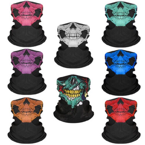 Bandana headgear, magic riding mask, warm waistband, Halloween props, ever-changing skull outdoor mask