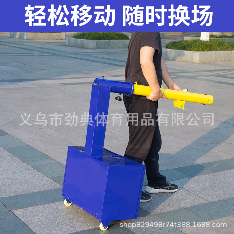 모바일 테니스 랙 표준 야외 휴대용 테니스 포스트 테니스 포스트 실내 및 실외 전문 게임 테니스 랙