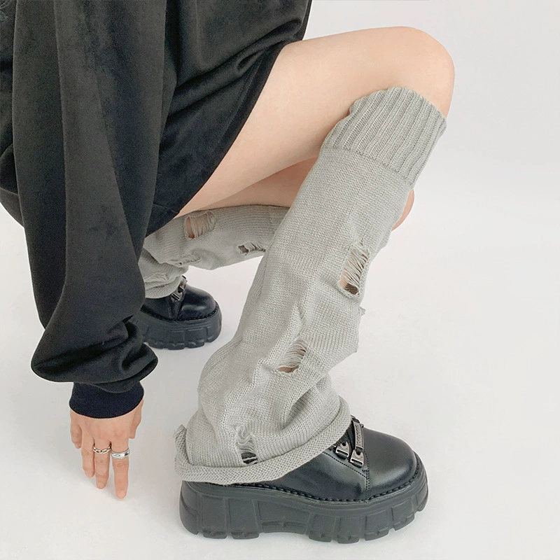 Вязаные осенние gaiters, комплект, носки, мегафон