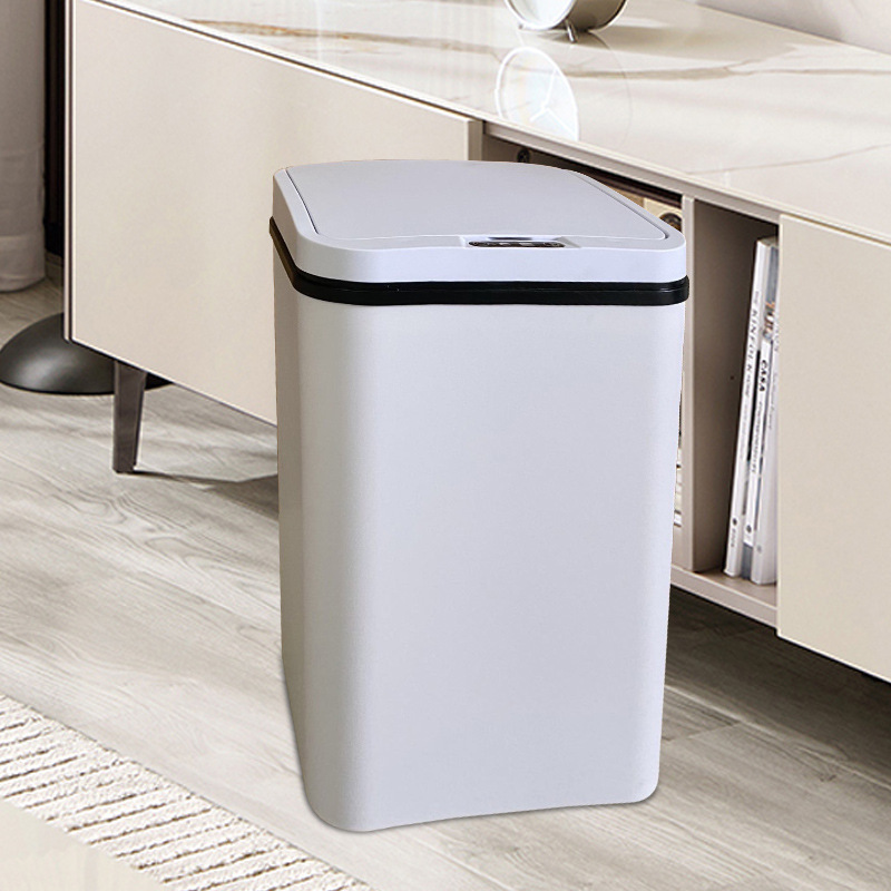 New 18L Smart Sensor Trash Can Kitchen Living Room USB Charging Storage Bucket Life Waterproof Trash Can Wholesale