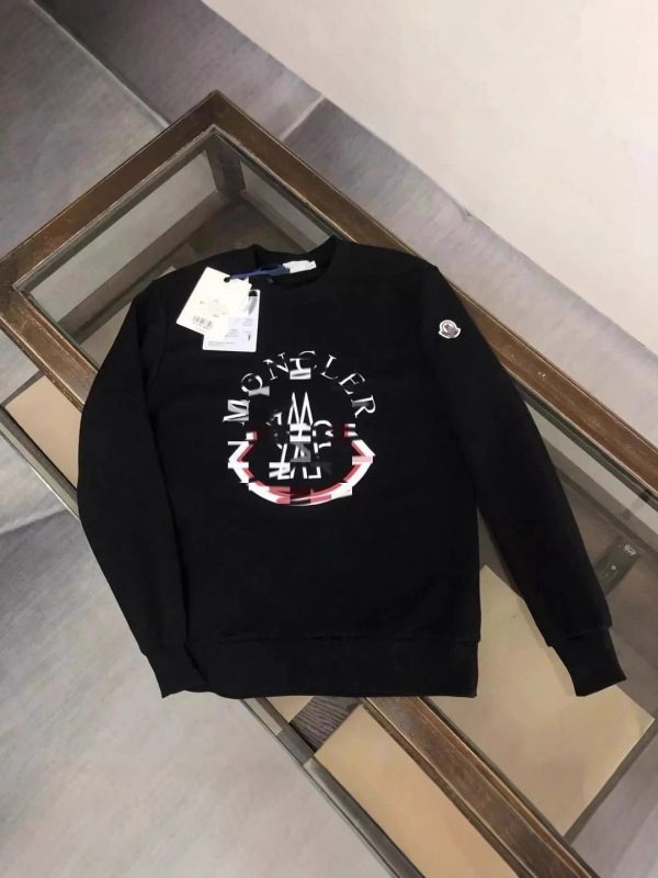 跨境货源秋冬季纯棉MK刺绣标印花圆领卫衣男女同款情侣宽松长袖|undefined
