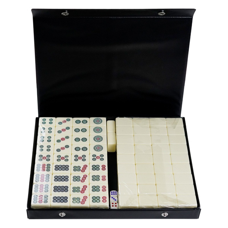 Cross-border hot sale travel Sparrow portable suit melamine mahjong outdoor camping bedroom hand rub mini mahjong