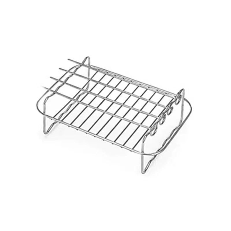 Accesorios para freidora de aire, rejilla doble de vapor y parrilla universal