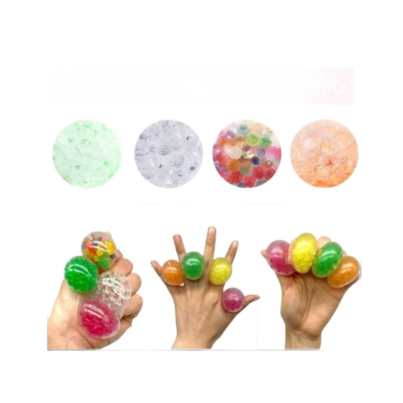 Пластиковый мяч Water ball с защемляющим эффектом, музыкальный, 3,5 см, мягкий резиновый шарик-пресс, для детей