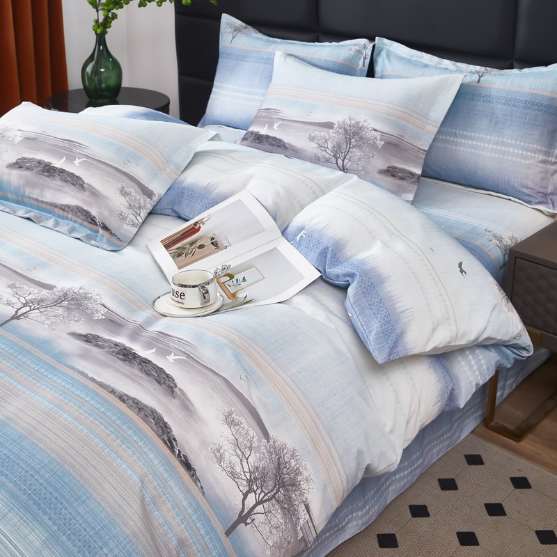 Cama de molido simple conjunto de cuatro piezas 2025 nuevo invierno engrosado sábanas cubierta de cama de algodón puro