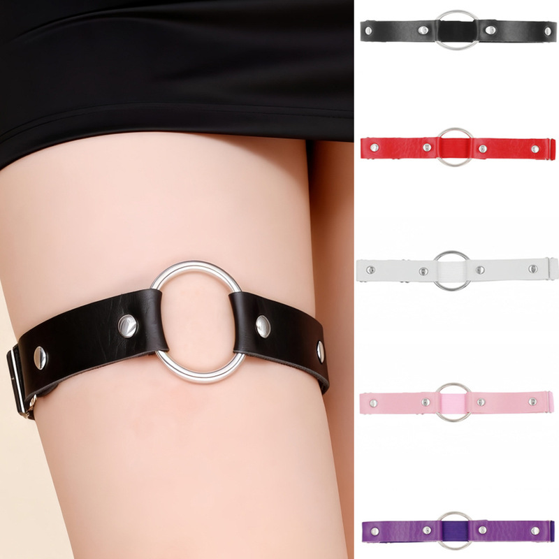 Eco-Friendly Pu Leather Cross-Border European and American Harajuku Punk Street Dance Nightclub Sexy Erotic Round Leg Rings, Ankle Rings, Garter Belts Eco-Friendly Pu Leather Cross-Border European and American Harajuku Punk Street Dance Nightclub Sexy Erotic Round Leg Rings, Ankle Rings, Garter Belts