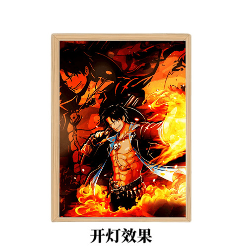Factory direct sales One Piece One Piece light painting light and shadow painting same style pirate anime light and shadow painting light painting