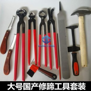 Cattle hoof repair tool veterinary set horseshoe knife hoof repair file shears hoof pliers nail clamp harness movement