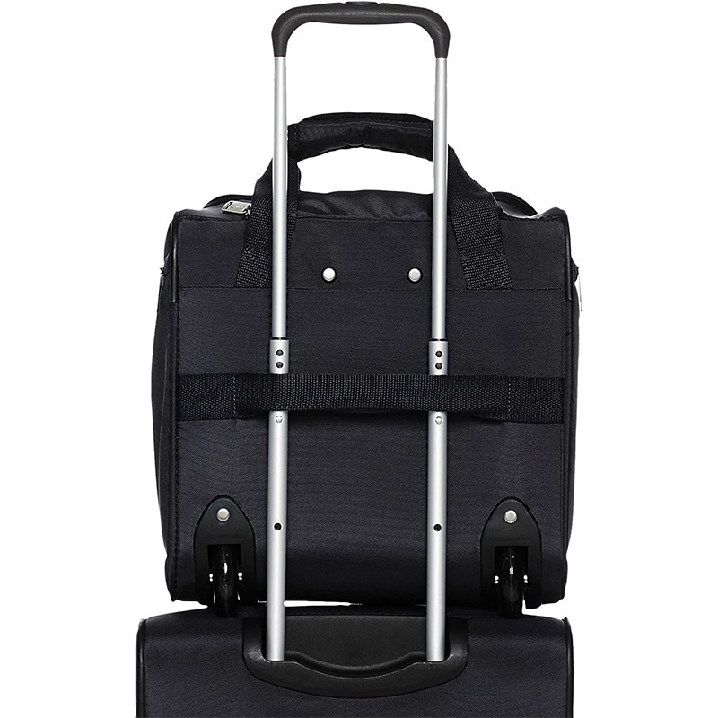 Amazon new business trolley suitcase seat bottom bag carry-on roller duffel bag 14 inches E18