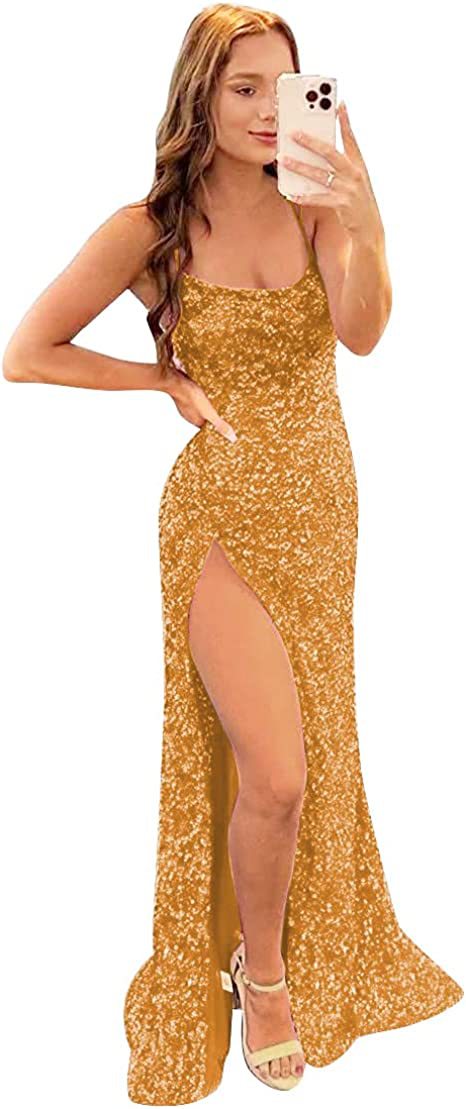 Europa y América del comercio exterior Amazon AliExpress deseo estación independiente nuevo rojo brillante lentejuelas elegante Delgado adelgazar vestido