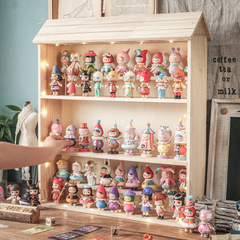 盲盒收納展示架手辦寢室別墅展示盒泡泡瑪特玩偶櫃popmart娃娃盒