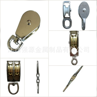 Factory Wholesale Zinc Alloy Rotating Single Pulley Greenhouse Lifting Pulley Fixed Double Pulley Sliding Door and Window Pulley Hanging Wheel