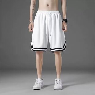 Shorts Men's Five-point Pants Thin Casual Sports Loose Beach Pants Stretch Quick-drying Men's Mid-length Pants