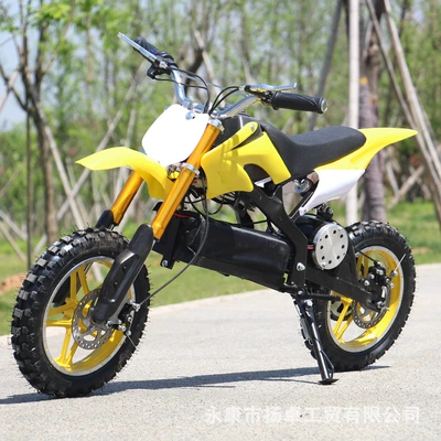Elektrikli motosikletlər – off-road vehicle - yellow-24v300w-motor-24v12a-lead-acid-battery-7-inch-wheel