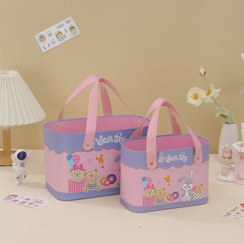 Портативная коробка; 597 розовый; большой размер 28*15*18 см