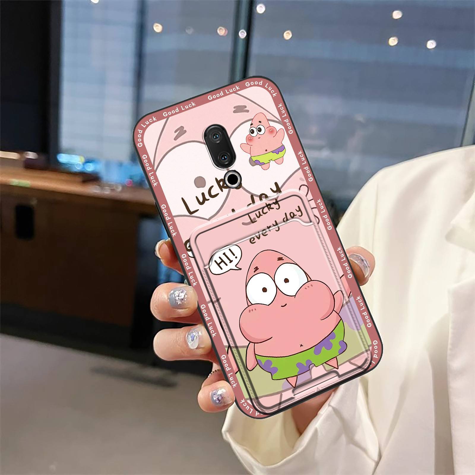 适用魅族手机壳涂鸦插卡创意零钱放照片搞怪个性新款情侣数码