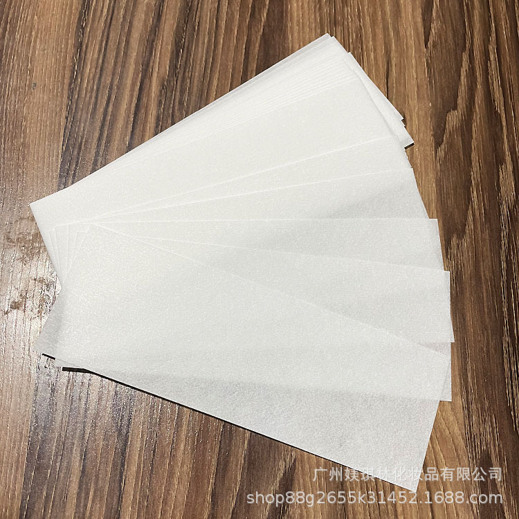 Papel de depilación de cera de abejas desechable al por mayor transfronterizo Papel de cera engrosada Tela no tejida desgarro belleza cuidado del cuerpo 100 piezas